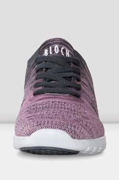 Cheap ⭐ BLOCHSTORE-US Adult Omnia Lightweight Knited 👟 Sneakers Pink Grey Knit 👏 -adults dance shoes store S0926L PGR FRONT