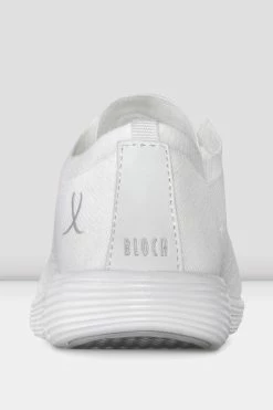 Buy ⭐ BLOCHSTORE-US Adult Omnia Lightweight Knited 👟 Sneakers White Knit 🌟 -adults dance shoes store S0926L WHT BACK