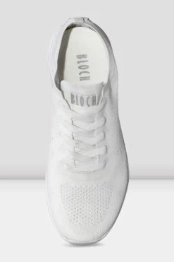 Buy ⭐ BLOCHSTORE-US Adult Omnia Lightweight Knited 👟 Sneakers White Knit 🌟 -adults dance shoes store S0926L WHT TOP