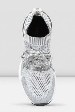 Hot Sale 😍 BLOCHSTORE-US Ladies Alcyone 👟 Sneaker Grey Knit 💯 -adults dance shoes store alcyone luxe silver 07