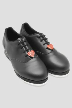 New 🌟 BLOCHSTORE-US Ladies Chloe And Maud Tap 👟 Shoes Black Leather ⌛ -adults dance shoes store kOJ1VNjY