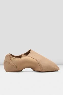 Buy 👍 BLOCHSTORE-US Ladies Spark Leather & Neoprene Jazz 👟 Shoes Tan Leather ⭐