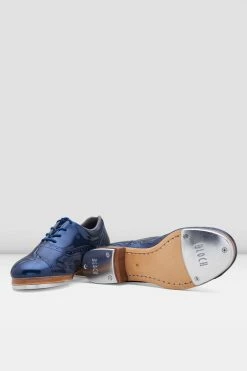 New ⭐ BLOCHSTORE-US Ladies Jason Samuels Smith Patent Tap 👟 Shoes Metallic Navy Patent 🥰 -adults dance shoes store s0313lp mnv 4281