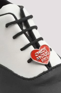 Outlet 👏 BLOCHSTORE-US Ladies Chloe And Maud Tap 👟 Shoes Black White Leather 😀 -adults dance shoes store scYojytg