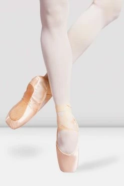 Discount 🌟 BLOCHSTORE-US Balance Lisse Pointe 👟 Shoes Pink Satin 🎁